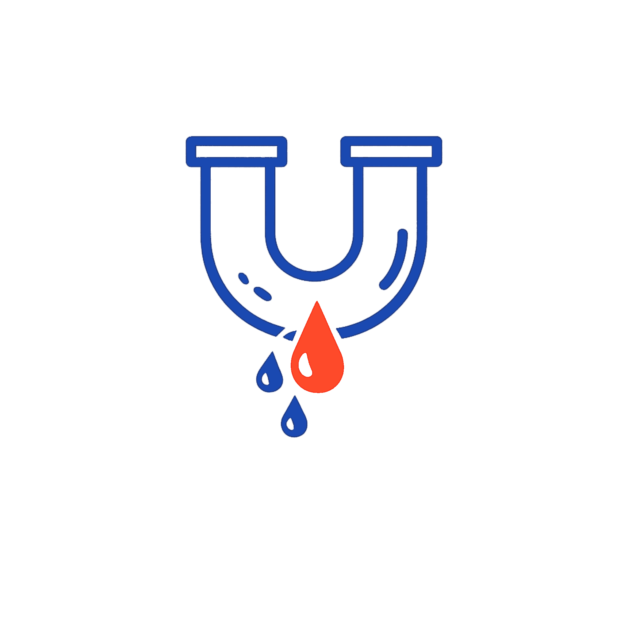Icône fuite d’eau pour illustrer un service de plomberie à Angers et dans le Maine-et-Loire.