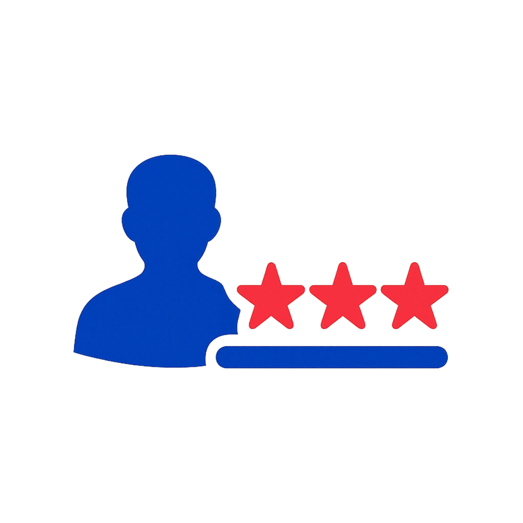 Icône avis client Les Pros Artisans à Angers pour évaluation de satisfaction après intervention de dépannage