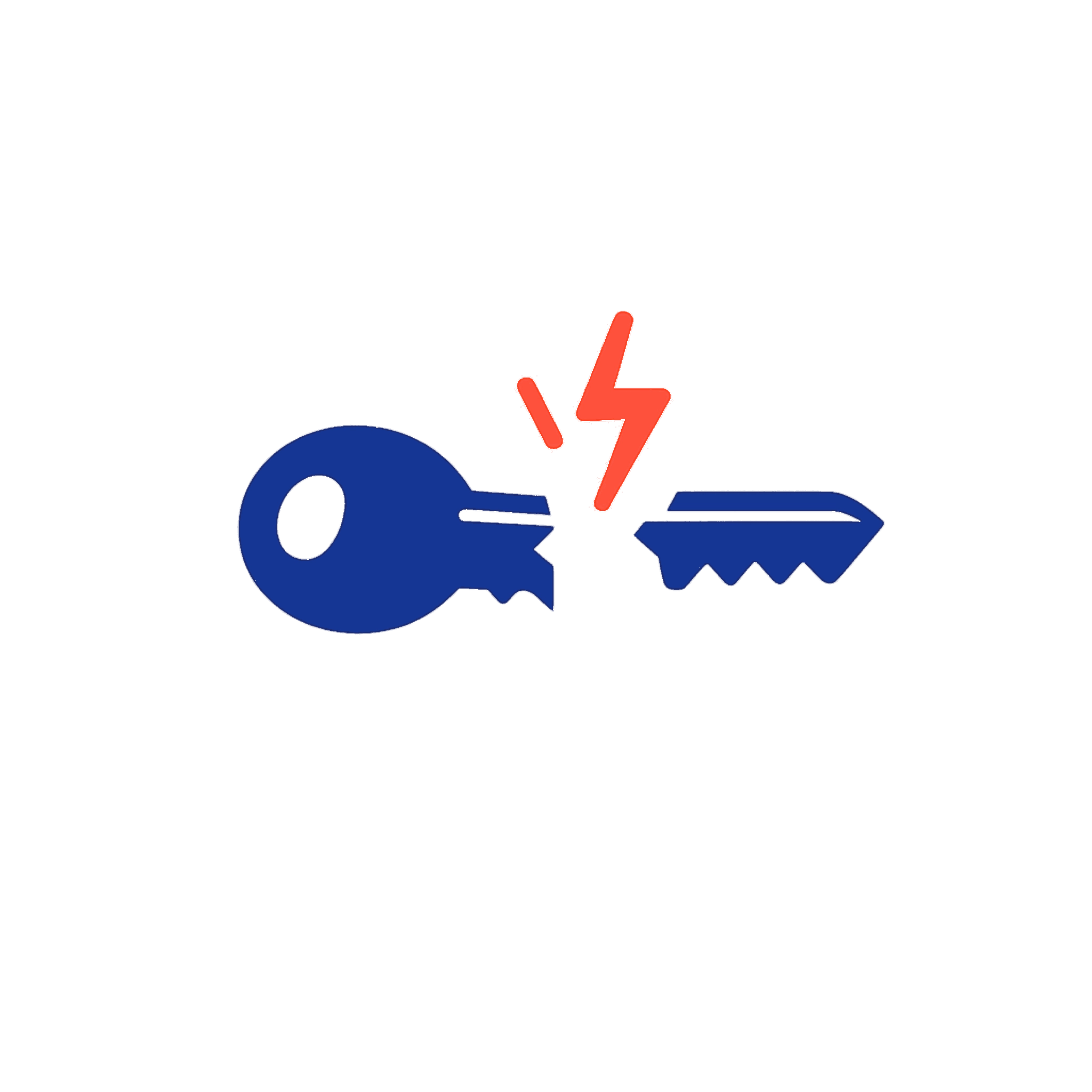 Icône clé cassée pour illustrer un service de serrurier à Angers et dans le Maine-et-Loire.